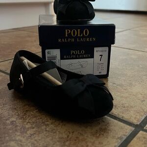 Ralph Lauren Black Kinslee Toddler Shoes